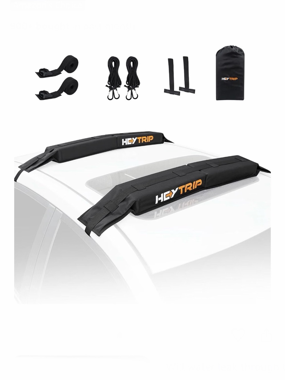 HEYTRIP UNIV SoftRoof RackPads for🚣🏻‍♀️🏄🚣‍♀️🛶w 15FT Tie-DownStraps&Storage Bag👝